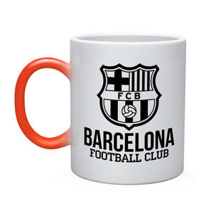 Кружка хамелеон с принтом Barcelona FC в Петрозаводске, керамика | меняет цвет при нагревании, емкость 330 мл | barcelona | fc | fc barcelona | footbal club | барселона | лого | логотип | спорт | футбол | футбольный клуб