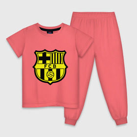 Детская пижама хлопок с принтом Barcelona logo в Петрозаводске, 100% хлопок |  брюки и футболка прямого кроя, без карманов, на брюках мягкая резинка на поясе и по низу штанин
 | barcelona | fc | fc barcelona | footbal club | барселона | лого | логотип | спорт | футбол | футбольный клуб