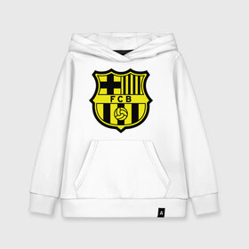 Детская толстовка хлопок с принтом Barcelona logo в Петрозаводске, 100% хлопок | Круглый горловой вырез, эластичные манжеты, пояс, капюшен | barcelona | fc | fc barcelona | footbal club | барселона | лого | логотип | спорт | футбол | футбольный клуб