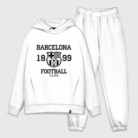 Мужской костюм хлопок OVERSIZE с принтом Barcelona 1899 в Петрозаводске,  |  | barcelona | fc | fc barcelona | footbal club | барселона | лого | логотип | спорт | футбол | футбольный клуб