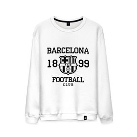 Мужской свитшот хлопок с принтом Barcelona 1899 в Петрозаводске, 100% хлопок |  | barcelona | fc | fc barcelona | footbal club | барселона | лого | логотип | спорт | футбол | футбольный клуб
