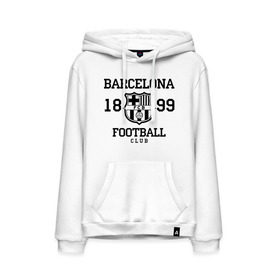 Мужская толстовка хлопок с принтом Barcelona 1899 в Петрозаводске, френч-терри, мягкий теплый начес внутри (100% хлопок) | карман-кенгуру, эластичные манжеты и нижняя кромка, капюшон с подкладом и шнурком | barcelona | fc | fc barcelona | footbal club | барселона | лого | логотип | спорт | футбол | футбольный клуб