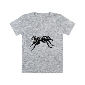 Детская футболка хлопок с принтом Муравей в Петрозаводске, 100% хлопок | круглый вырез горловины, полуприлегающий силуэт, длина до линии бедер | Тематика изображения на принте: муравей | насекомые
