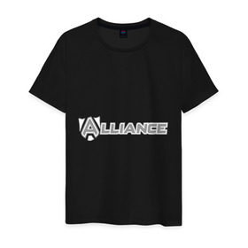 Мужская футболка хлопок с принтом Дота 2 Альянс в Петрозаводске, 100% хлопок | прямой крой, круглый вырез горловины, длина до линии бедер, слегка спущенное плечо. | alliance | dota | dota2 | альянс | дота | дота2