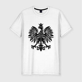 Мужская футболка премиум с принтом Имперский орел в Петрозаводске, 92% хлопок, 8% лайкра | приталенный силуэт, круглый вырез ворота, длина до линии бедра, короткий рукав | геральдика | герб | империя | орел | птица
