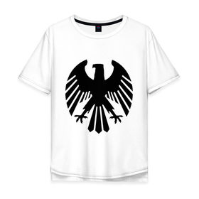 Мужская футболка хлопок Oversize с принтом Немецкий гербовый орёл в Петрозаводске, 100% хлопок | свободный крой, круглый ворот, “спинка” длиннее передней части | геральдика | герб | немецкий | орел | птица | рисунок