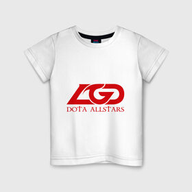 Детская футболка хлопок с принтом LGD Dota 2 в Петрозаводске, 100% хлопок | круглый вырез горловины, полуприлегающий силуэт, длина до линии бедер | all | dota | dota2 | lgd | stars | дота | дота2 | лгд