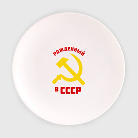 Тарелка 3D с принтом Рожденный в СССР в Петрозаводске, фарфор | диаметр - 210 мм
диаметр для нанесения принта - 120 мм | ussr | рожденный | советский | советы | союз | ссср | страна | турист
