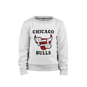 Детский свитшот хлопок с принтом Chicago Bulls Swag в Петрозаводске, 100% хлопок | круглый вырез горловины, эластичные манжеты, пояс и воротник | Тематика изображения на принте: bulls | chicago | new | swag | буллс | чикаго