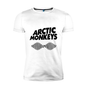 Мужская футболка премиум с принтом Arctic monkeys wave в Петрозаводске, 92% хлопок, 8% лайкра | приталенный силуэт, круглый вырез ворота, длина до линии бедра, короткий рукав | arctic monkeys