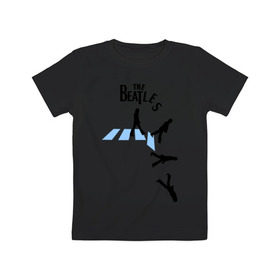Детская футболка хлопок с принтом The Beatles break down в Петрозаводске, 100% хлопок | круглый вырез горловины, полуприлегающий силуэт, длина до линии бедер | beatles | break | down | битлз | группа | падение