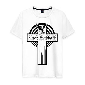 Мужская футболка хлопок с принтом Black Sabbath в Петрозаводске, 100% хлопок | прямой крой, круглый вырез горловины, длина до линии бедер, слегка спущенное плечо. | Тематика изображения на принте: black sabbath