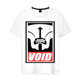 Мужская футболка хлопок с принтом Faceless Void Dota2 в Петрозаводске, 100% хлопок | прямой крой, круглый вырез горловины, длина до линии бедер, слегка спущенное плечо. | dota | faceless | obey | void | войд | дота