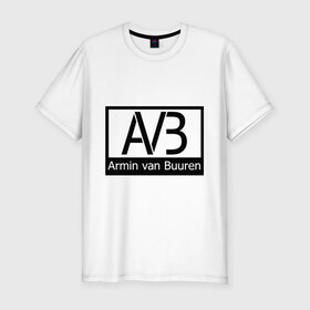 Мужская футболка премиум с принтом Armin van buuren logo в Петрозаводске, 92% хлопок, 8% лайкра | приталенный силуэт, круглый вырез ворота, длина до линии бедра, короткий рукав | addicted | buuren | van | аrmin