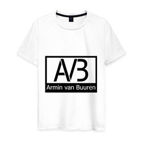 Мужская футболка хлопок с принтом Armin van buuren logo в Петрозаводске, 100% хлопок | прямой крой, круглый вырез горловины, длина до линии бедер, слегка спущенное плечо. | Тематика изображения на принте: addicted | buuren | van | аrmin