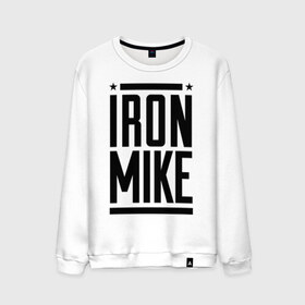 Мужской свитшот хлопок с принтом Iron Mike в Петрозаводске, 100% хлопок |  | iron | mike | бокс | железный | замбидис | майк | чемпион