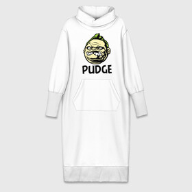 Платье удлиненное хлопок с принтом Pudge Пудж в Петрозаводске,  |  | dota | pudge | дота | пудж