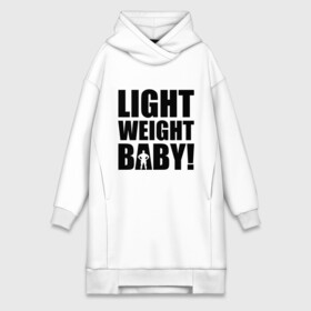 Платье-худи хлопок с принтом Light weight babby в Петрозаводске,  |  | baby | light | weight | вес | детка | крошка | легкий