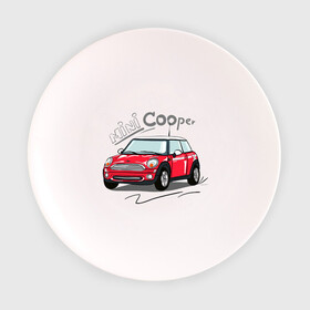 Тарелка с принтом Mini Cooper в Петрозаводске, фарфор | диаметр - 210 мм
диаметр для нанесения принта - 120 мм | mini cooper | автомобиль | машина | мини купер | миникупер