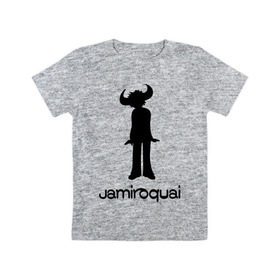 Детская футболка хлопок с принтом Jamiroquai в Петрозаводске, 100% хлопок | круглый вырез горловины, полуприлегающий силуэт, длина до линии бедер | Тематика изображения на принте: funk | jamiroquai | jazz | джаз | джамирокуай | фанк