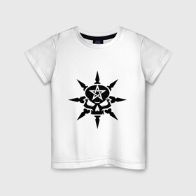 Детская футболка хлопок с принтом Звезда смерти в Петрозаводске, 100% хлопок | круглый вырез горловины, полуприлегающий силуэт, длина до линии бедер | Тематика изображения на принте: скелет