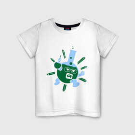 Детская футболка хлопок с принтом Breaking bad карикатура в Петрозаводске, 100% хлопок | круглый вырез горловины, полуприлегающий силуэт, длина до линии бедер | хайзенберг
