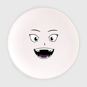 Тарелка с принтом Лицо вампира в стиле аниме в Петрозаводске, фарфор | диаметр - 210 мм
диаметр для нанесения принта - 120 мм | Тематика изображения на принте: вампир | глаза | зубы | клыки | лицо | монстр | носферату | смайл