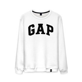 Мужской свитшот хлопок с принтом GAP Swag в Петрозаводске, 100% хлопок |  | Тематика изображения на принте: gap | swag | сваг | свег | свэг