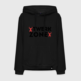 Мужская толстовка хлопок с принтом Twerk zone в Петрозаводске, френч-терри, мягкий теплый начес внутри (100% хлопок) | карман-кенгуру, эластичные манжеты и нижняя кромка, капюшон с подкладом и шнурком | twerc | twerk | twerk dance | twerk it | twerk team | twerk zone | тверк | тверк денс