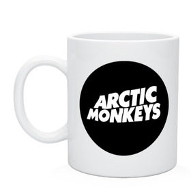 Кружка с принтом Arctic Monkeys Round в Петрозаводске, керамика | объем — 330 мл, диаметр — 80 мм. Принт наносится на бока кружки, можно сделать два разных изображения | arctic | monkeys | round | круг