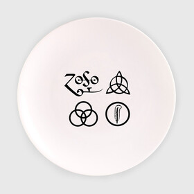 Тарелка 3D с принтом Led Zeppelin simbols в Петрозаводске, фарфор | диаметр - 210 мм
диаметр для нанесения принта - 120 мм | led zeppelin