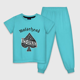 Детская пижама хлопок с принтом Motorhead ace of spades в Петрозаводске, 100% хлопок |  брюки и футболка прямого кроя, без карманов, на брюках мягкая резинка на поясе и по низу штанин
 | motorhead