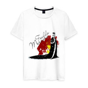 Мужская футболка хлопок с принтом Фрэдди Меркьюри в Петрозаводске, 100% хлопок | прямой крой, круглый вырез горловины, длина до линии бедер, слегка спущенное плечо. | queen | меломанам | музыка | рок | фрэдди меркьюри
