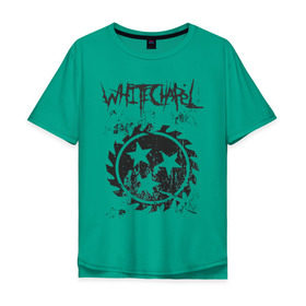 Мужская футболка хлопок Oversize с принтом Whitechapel в Петрозаводске, 100% хлопок | свободный крой, круглый ворот, “спинка” длиннее передней части | deathcore | whitechapel | дэткор | метал