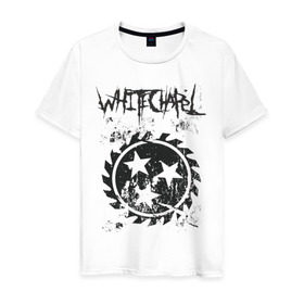 Мужская футболка хлопок с принтом Whitechapel в Петрозаводске, 100% хлопок | прямой крой, круглый вырез горловины, длина до линии бедер, слегка спущенное плечо. | deathcore | whitechapel | дэткор | метал