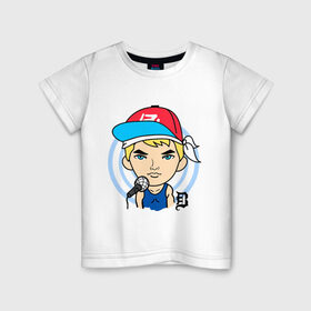 Детская футболка хлопок с принтом Eminem faceq в Петрозаводске, 100% хлопок | круглый вырез горловины, полуприлегающий силуэт, длина до линии бедер | eminem | faceq | rap | еминем | рэп