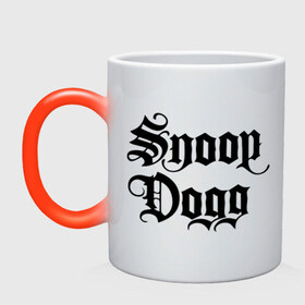 Кружка хамелеон с принтом Snoop Dogg в Петрозаводске, керамика | меняет цвет при нагревании, емкость 330 мл | Тематика изображения на принте: rap | snoop dogg | музыка | рэп | снуп дог