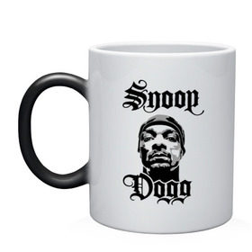Кружка хамелеон с принтом Snoop Dogg в Петрозаводске, керамика | меняет цвет при нагревании, емкость 330 мл | rap | snoop dogg | музыка | рэп | снуп дог