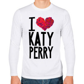 Мужской лонгслив хлопок с принтом I love Katy Perry в Петрозаводске, 100% хлопок |  | katy perry | pop | знаменитости | корона | кэти перри | музыка | певица