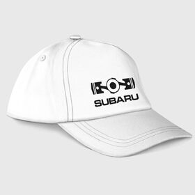 Бейсболка с принтом Subaru в Петрозаводске, 100% хлопок | классический козырек, металлическая застежка-регулятор размера | Тематика изображения на принте: logo | sti | subaru | авто | лого | субарик | субару