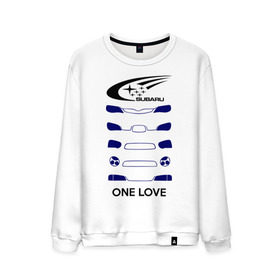 Мужской свитшот хлопок с принтом One love subaru в Петрозаводске, 100% хлопок |  | logo | one love | sti | subaru | авто | лого | субарик | субару