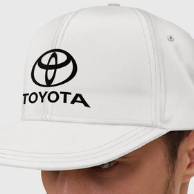 Кепка снепбек с прямым козырьком с принтом Toyota Logo в Петрозаводске, хлопок 100% |  | logo | toyota | логотип | тойота