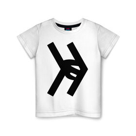 Детская футболка хлопок с принтом Smosh logo в Петрозаводске, 100% хлопок | круглый вырез горловины, полуприлегающий силуэт, длина до линии бедер | blogger | russmosh | smosh | youtube | блоггер | смош | шоу | ютубер