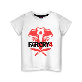 Детская футболка хлопок с принтом Far Cry 4 (1) в Петрозаводске, 100% хлопок | круглый вырез горловины, полуприлегающий силуэт, длина до линии бедер | cry | far | far cry | ubisoft | край | фар | фаркрай | юбисофт