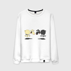 Мужской свитшот хлопок с принтом Прыгающие овечки в Петрозаводске, 100% хлопок |  | 2015 | бараны | животные | овечки | приколы | символ года | ягнята