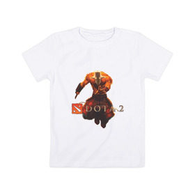 Детская футболка хлопок с принтом Dota 2 Juggernaut в Петрозаводске, 100% хлопок | круглый вырез горловины, полуприлегающий силуэт, длина до линии бедер | Тематика изображения на принте: dota | dota2 | juggernaut | джаггернаут | дота | дота2