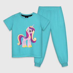 Детская пижама хлопок с принтом Принцесса Каденс в Петрозаводске, 100% хлопок |  брюки и футболка прямого кроя, без карманов, на брюках мягкая резинка на поясе и по низу штанин
 | Тематика изображения на принте: my little pony | каденс | мой маленький пони | пони