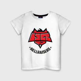 Детская футболка хлопок с принтом Hellraisers в Петрозаводске, 100% хлопок | круглый вырез горловины, полуприлегающий силуэт, длина до линии бедер | Тематика изображения на принте: 