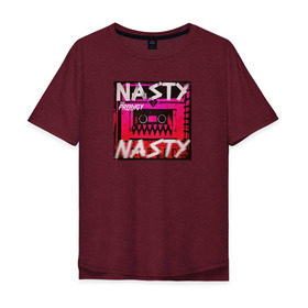 Мужская футболка хлопок Oversize с принтом The Prodigy Nasty в Петрозаводске, 100% хлопок | свободный крой, круглый ворот, “спинка” длиннее передней части | Тематика изображения на принте: 