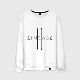 Мужской свитшот хлопок с принтом Lineage logo в Петрозаводске, 100% хлопок |  | lineage | logo | игра | логотип